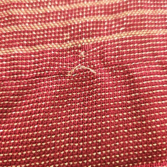 FRAAS Cashmink Woven Scarf Red Metallic Shawl Wrap OS 78"×11.5" Germany - Picture 7 of 9